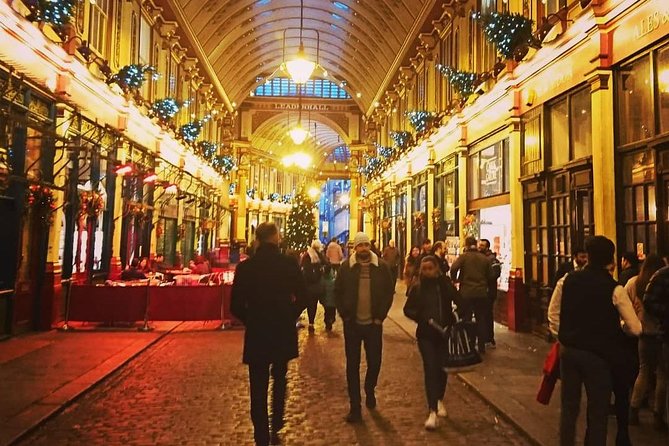 A Christmas Carol and Charles Dickens Old London Walking Tour - Leadenhall Market: finishing at a real turkey morning moment
