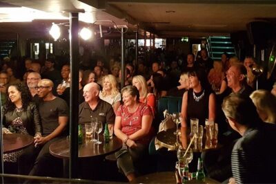 Comedy Night on The River Thames - Entering The Boat Show Comedy Club on Tattershall Castle