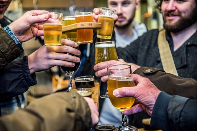 East End Craft Brewery Tour - Stop 4: Deviant & Dandy’s taproom in an old courtyard