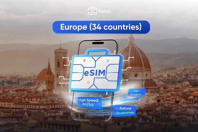 eSIM for UK (34 EU countries) | 3 to 30 days. Up to 40GB of data - Key things to know before you buy