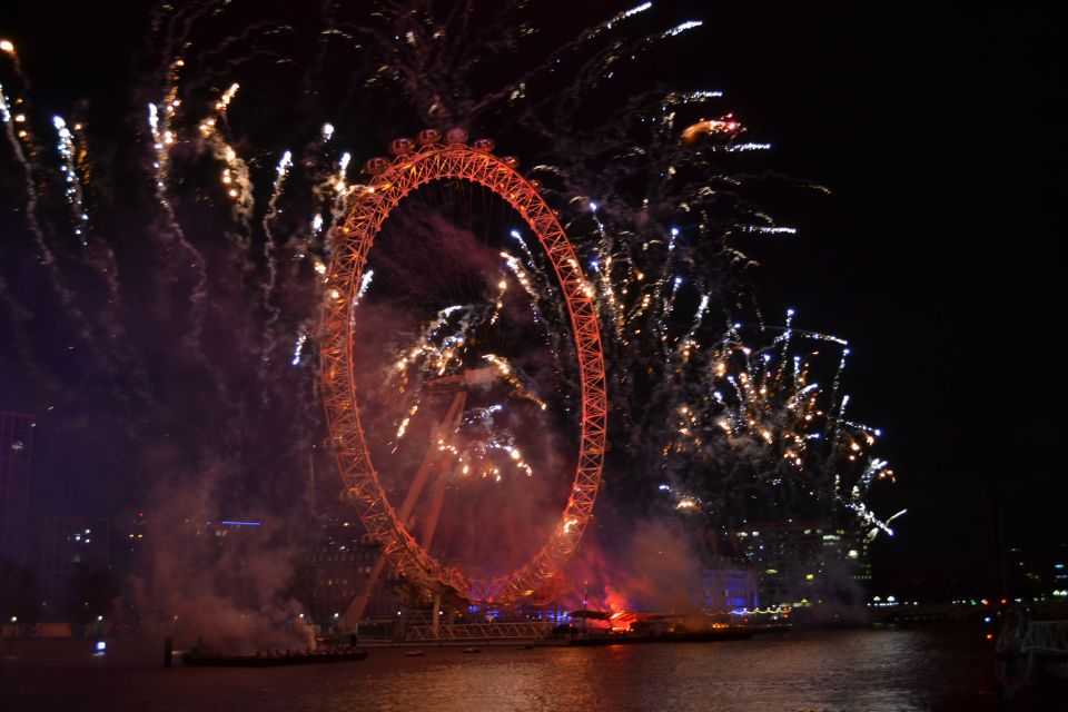 Festive London New Year’s Eve 3-Course Dinner Cruise - Tower Pier to Tower Bridge to the Canary Wharf skyline