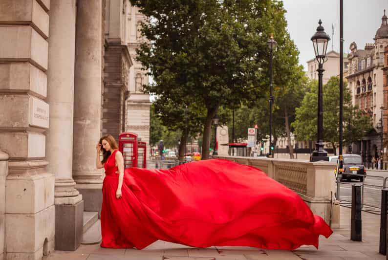 Flying dress professional photoshoot with pro photographer - Why a London Flying Dress Shoot Around Big Ben Feels So Special