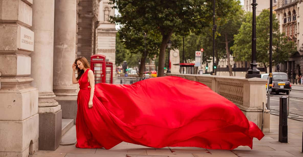 Flying dress professional photoshoot with pro photographer - Landmark Choices: Tower Bridge and Westminster in the Bigger Picture