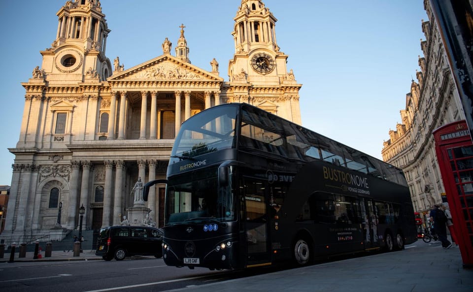 Gastronomic 6-course fine-dining dinner on Luxury London Bus - FAQ