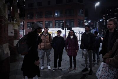 Interactive Jack the Ripper Night Walk: London's Murder Mystery - From Brick Lane to Princelet Street: setting the scene with real street texture