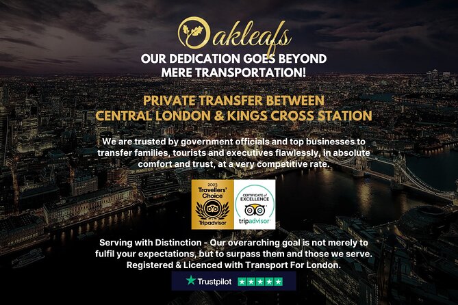 Kings Cross Station – Chauffeur/ Taxi - To & From Central London - Key points I’d plan around