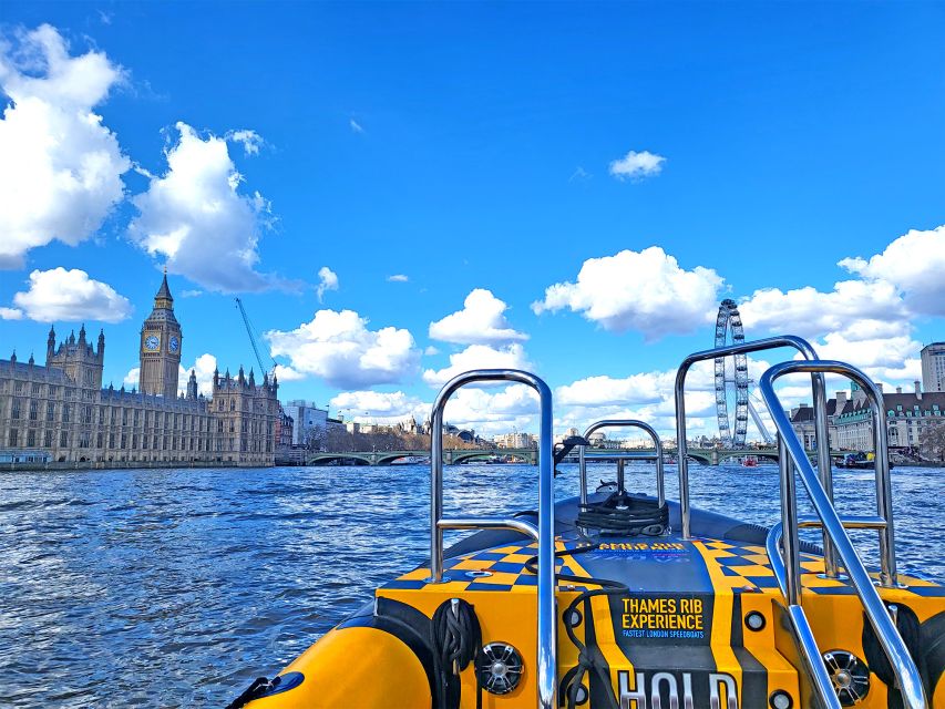 London: 70-Minute Thames Barrier Speedboat Tour - Onboard commentary and that James Bond soundtrack