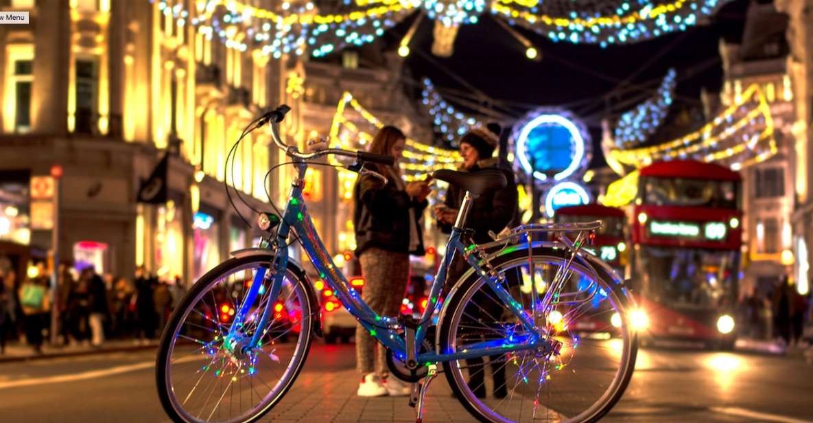 London Christmas Lights Bike Tour - Hyde Park Winter Wonderland vibes, plus classic landmarks