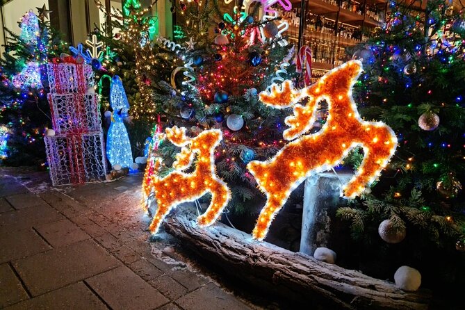 London Christmas Lights Bike Tour with Local Guide - The night route: Sloane Square to Southbank (what each stop is really for)