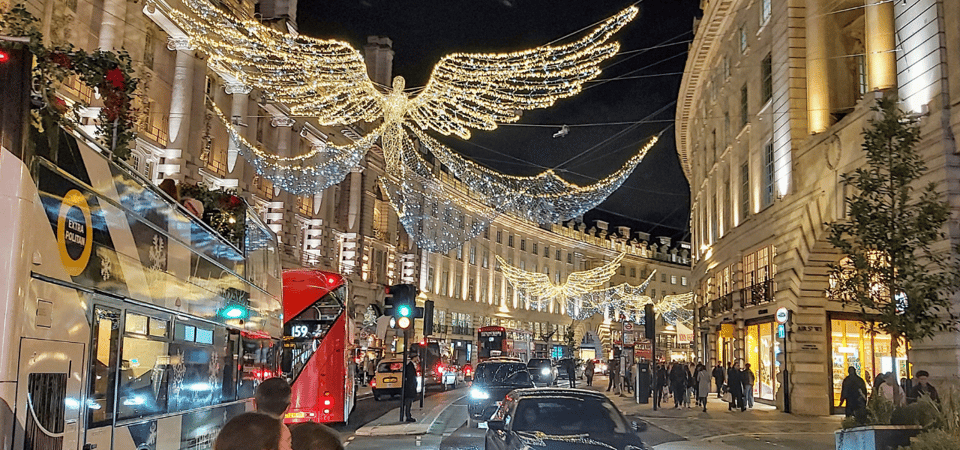 London: Christmas Lights Self Guided Walking Tour - Leicester Square at Christmas: Lights, Games, and Food Stops
