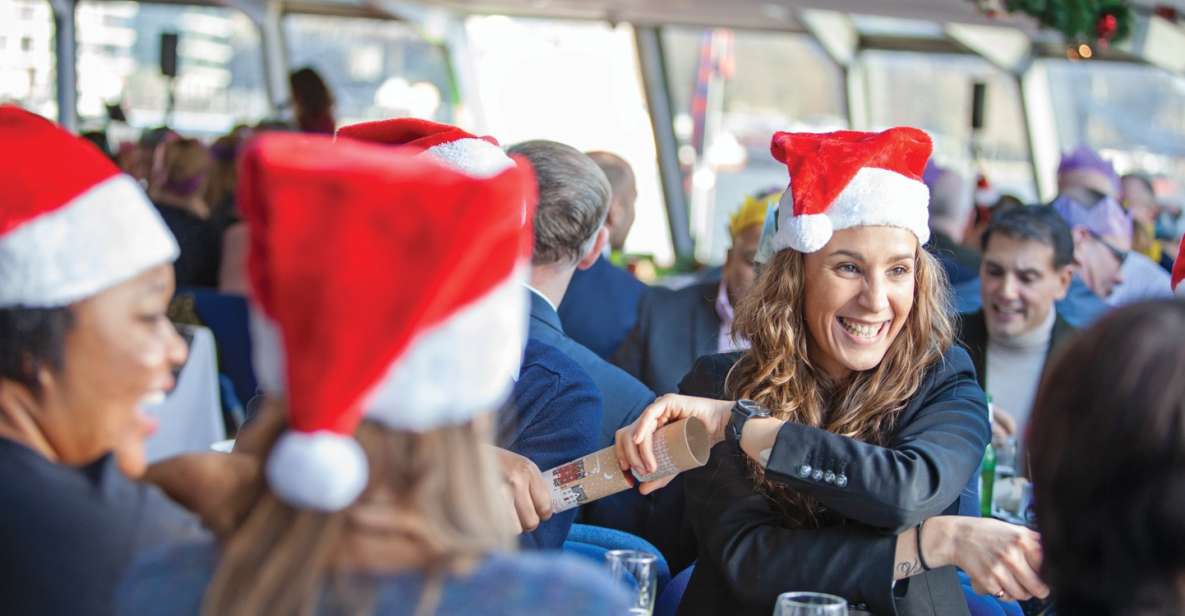 London: Christmas Party Lunch Cruise - What’s Included in Your Festive 3-Course Lunch