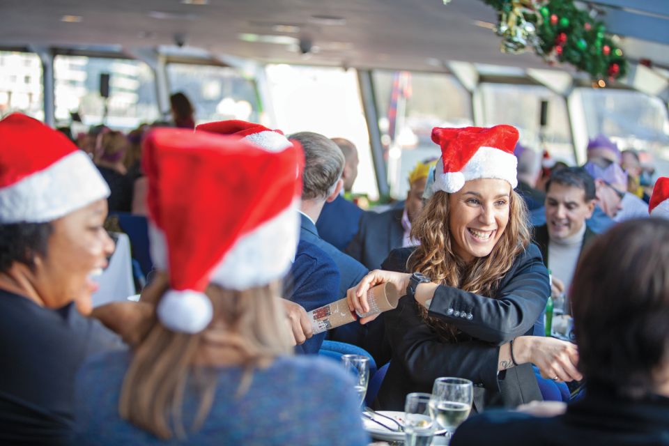 London: Christmas Party Lunch Cruise - Live Festive Music and Dance Floor Energy