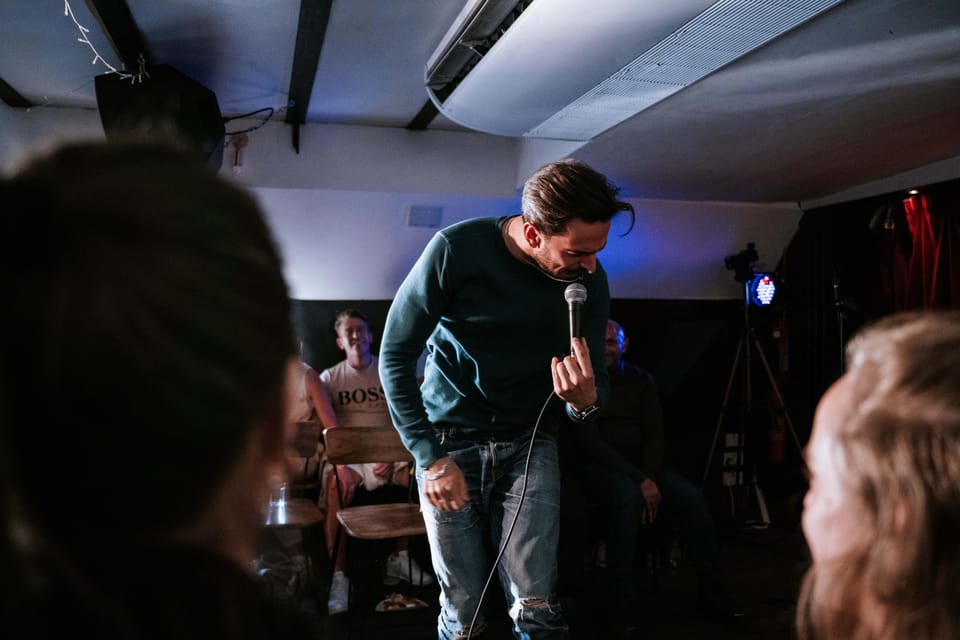London: Dark Comedy on Iconic Battersea Barge - What dark comedy means here, and how the front row gets roasted