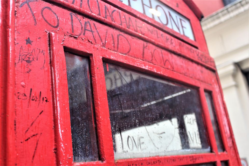 London: David Bowie Walking Tour - Album-cover photo moments: Ziggy’s locations and a famous telephone box
