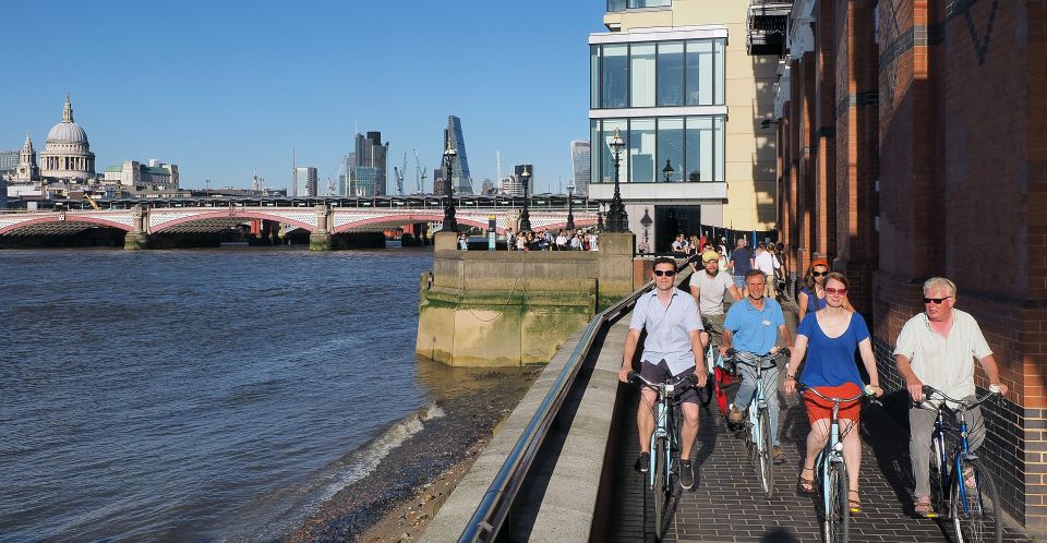 London: East London Town 3.5-Hour Bike Tour - Docklands mood: St Katherine’s Dock, Brunel’s tunnel, and Tobacco Dock
