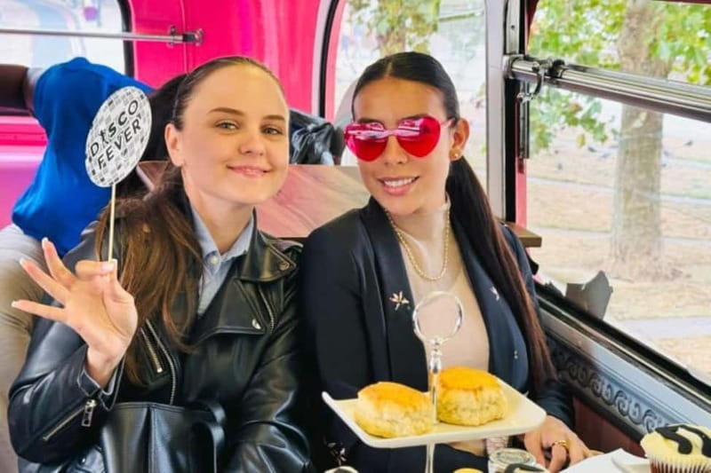 London: "Here We Go Again" Afternoon Tea Bus - ABBA sing-along: the fun factor and the reality of song choice