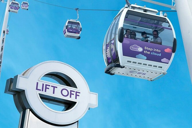 London: IFS Cable Car + Uber Boat Hop-On Hop-Off 1 Day River Pass - North Greenwich to the IFS Cloud Cable Car: The Sky View Part