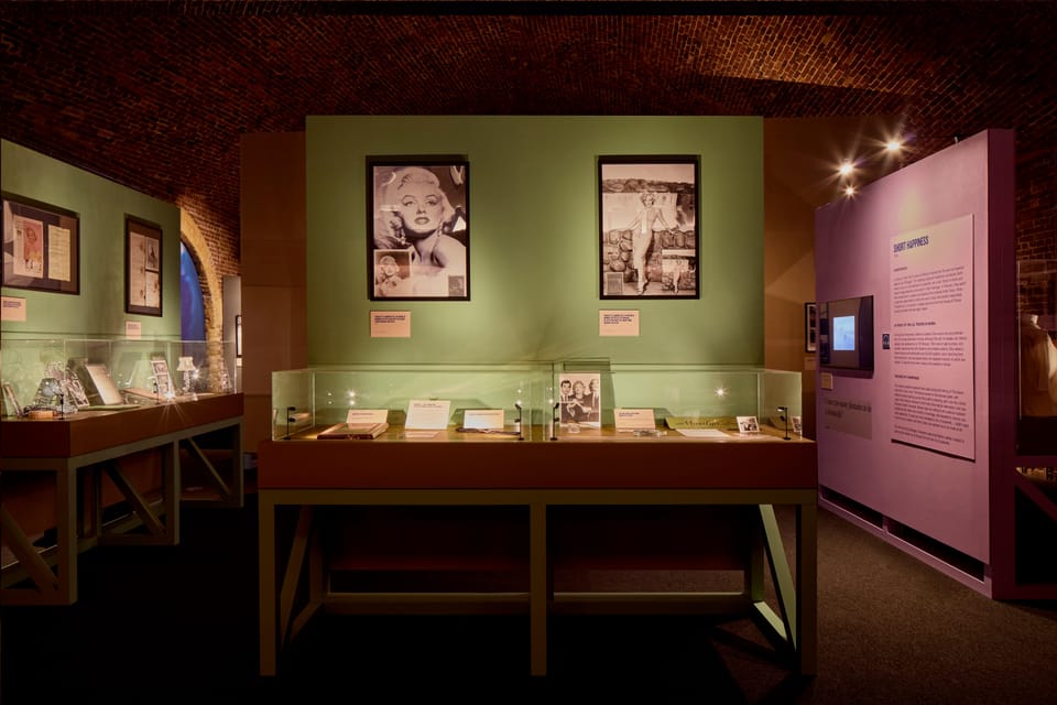 London: Marilyn: The Exhibition: Entrance Ticket - Love Letters, Satin Robes, Shoes, and Makeup