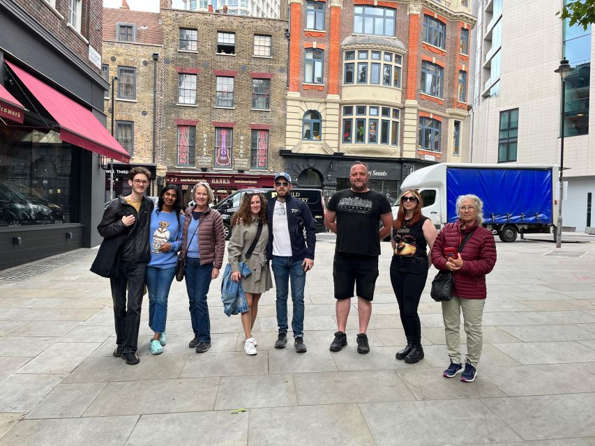 London: Music walking tour of Soho - Soho Square: the pop world behind the curtain