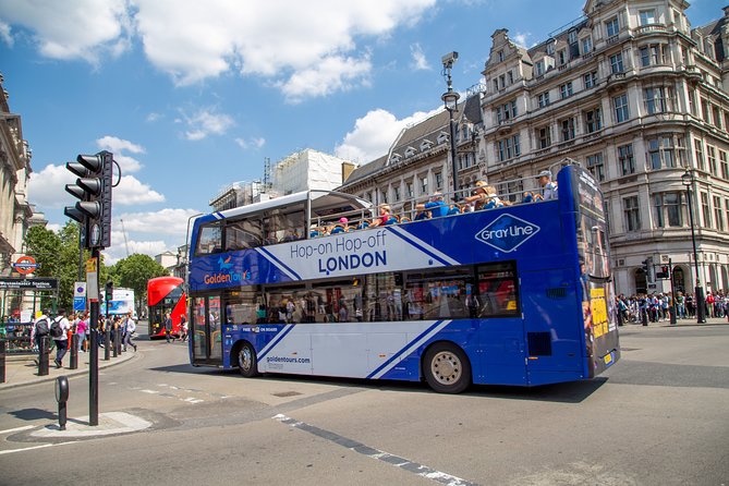 London Panoramic Open Top Bus Tour with Audio Guide - The partially open bus: comfort strategy for wind and weather
