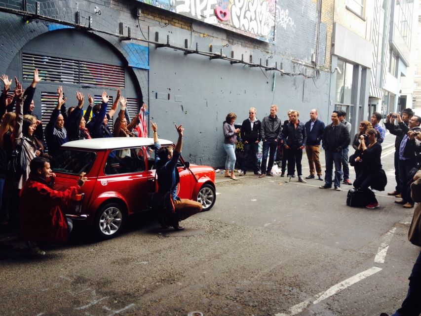 London: Private Panoramic 2-Hour Tour in a Classic Car - Leake Street Tunnel street art and Covent Garden back streets