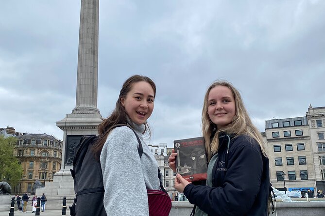 London Self-Guided Murder Mystery Tour by Trafalgar Square - Ending near Leicester Square: a convenient finish point