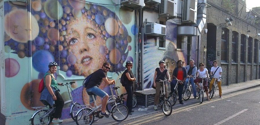 London: Street Art Bike Tour - Riding into East London street art, not just looking at it