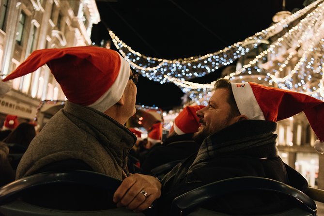 London Tootbus Christmas Lights Tour - Santa Hats, Wi‑Fi, and the Guide’s Christmas Stories