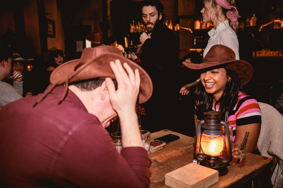 London: Wild West Saloon Immersive Cocktail Experience - Three Personalized Drinks: Moonshine You Bring, Mixes You Don’t