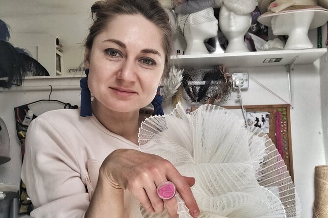 Make a Fascinator Hat with a Designer in London - Inside Elena Shvab Millinery: a small London class with real technique