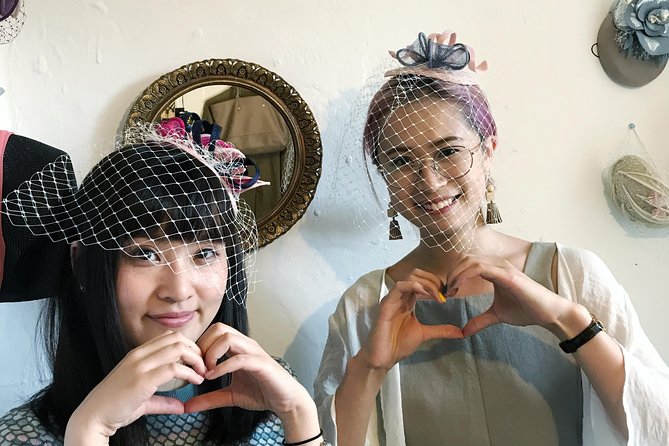 Make a Fascinator Hat with a Designer in London - Sinamay straw rolling, veiling, and steaming: the techniques that make it look real