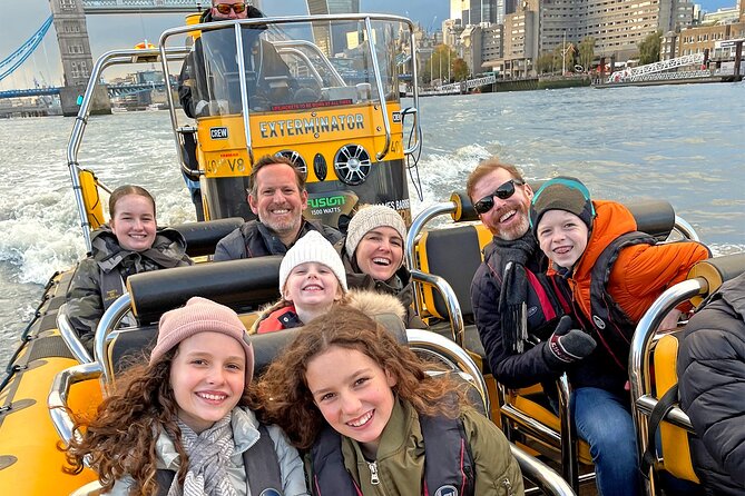 PRIVATE HIRE SPEEDBOAT 'ULTIMATE TOWER RIB BLAST' FROM TOWER PIER - 40 Minutes - Waterproofs and ponchos: how wet you really get