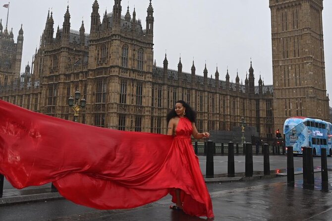 Private Photography of Flying Dress Africa - From Westminster Bridge angles to the London Eye