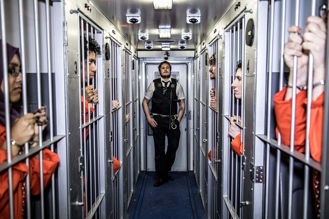 Private Prison Van Escape Game - London Immersive Experience - Inside the maximum-security style prison van: what the session feels like