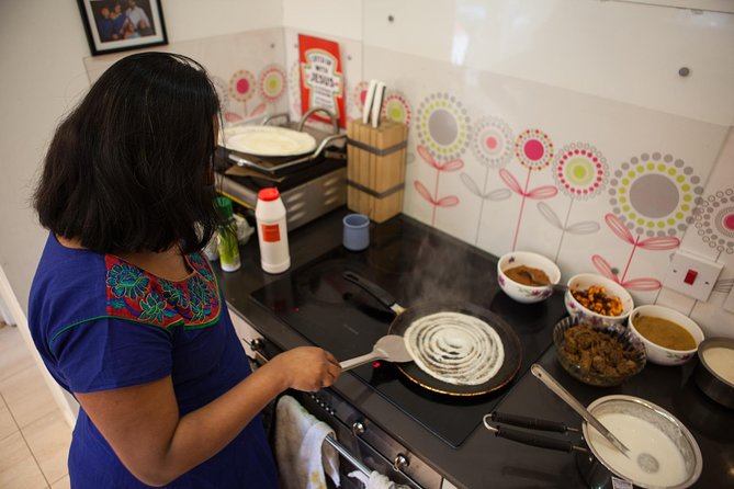 Private South Indian Home Cooking Class in London with a Local - Hands-on learning: chutneys, curries, dosas, and coconut rice