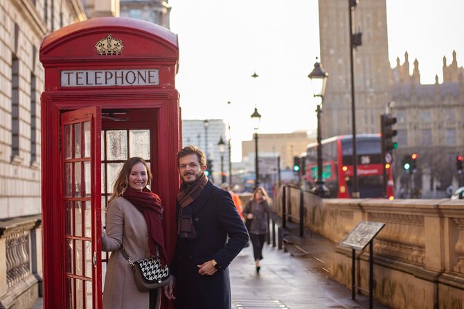 Professional Private Couple Photoshoot - Big Ben and the London Eye, without turning it into a full tour day