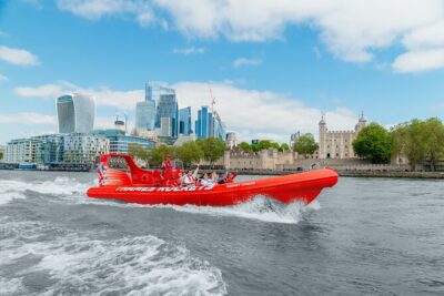 Thames High-Speed Zone Speedboat in London - Hitting the Thames Barrier at up to 35 mph in a modern RIB