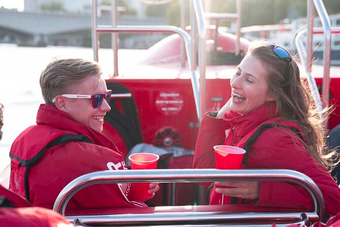 Thames Rockets Sunset London Speedboat Experience - Included extras: lifejacket, seasonal drink, and what not to plan on
