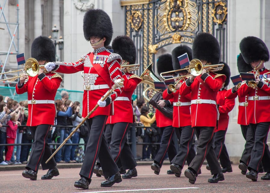 The Changing of the Guard Experience with Thames Boat ride - Whitehall and Westminster Abbey area: the view is part of the lesson