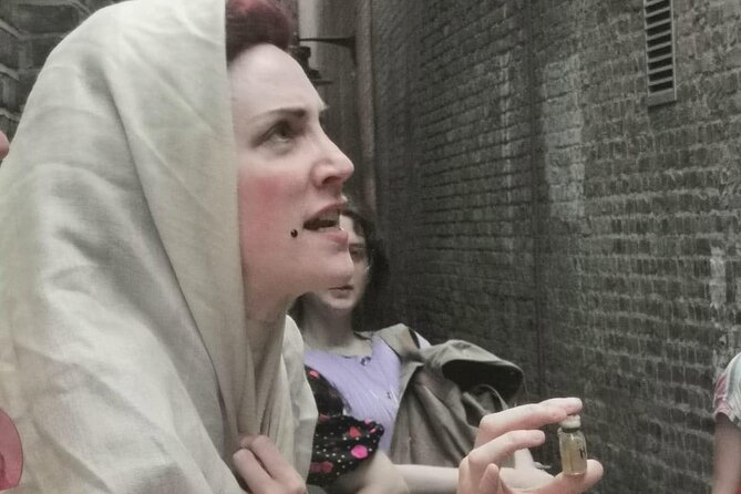 Theatrical Walking Tour with Harlots, Strumpets and Tarts - The end at Bull Inn Court: a gin shot that lands on theme