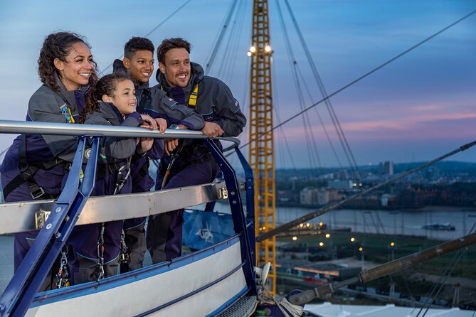 Up at The O2:Twilight Climb with Guided Tour with Panoramic Views - Guided tour style: friendly, safety-first, and quietly funny