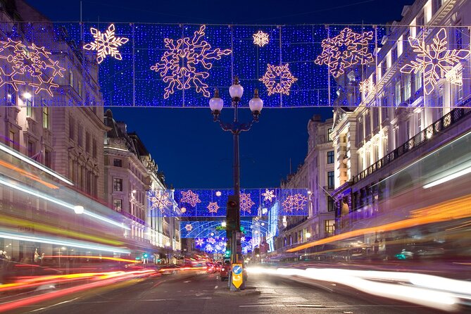 Vintage Top Deck London Christmas Lights Tour - A vintage open-top bus through London’s Christmas blur