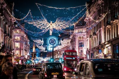 Vintage Top Deck London Christmas Lights Tour - Oxford Street lights: where your camera will earn its keep